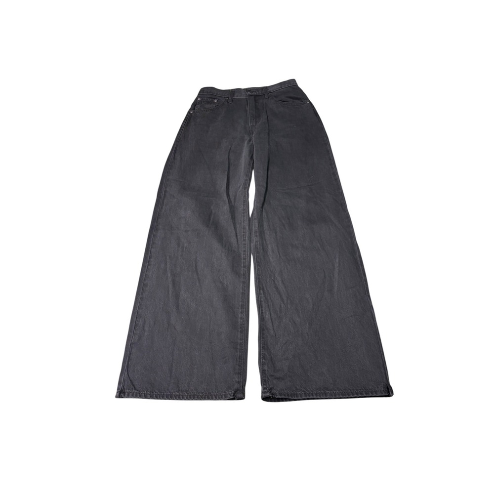 Levis Cinch Baggy Jeans Womens 28X31 Charcoal Gray Wide Leg Denim Pants W28 L31